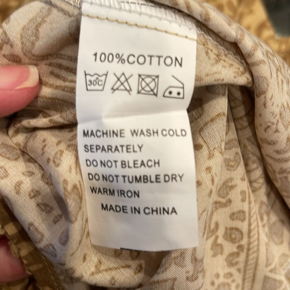 Ethan n Joy Woman’s Tiered Neutral Tone Safari Animal Print Maxi Dress Large - Picture 12 of 12